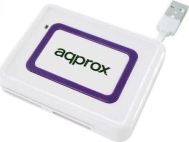 Approx Approx appCRDNIW USB 2.0 Púrpura, Color blanco lec