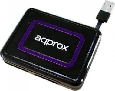 Approx Approx appCRDNIB USB 2.0 Negro, Púrpura lector de Approx Approx appCRDNIB USB 2.0 Negro, Púrpura lector de