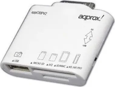 Approx Approx APPCRIPV2 Apple 30-p Blanco lector de tarje Approx Approx APPCRIPV2 Apple 30-p Blanco lector de tarje
