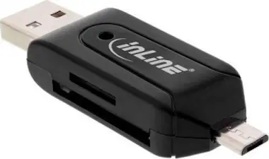 InLine InLine 66779 USB/Micro-USB Negro lector de tarjeta InLine InLine 66779 USB/Micro-USB Negro lector de tarjeta