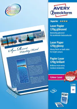 Avery Avery Zweckform Premium Colour Laser Photo Paper 1 Avery Avery Zweckform Premium Colour Laser Photo Paper 1