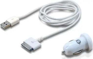 Conceptronic Conceptronic CUSBCAR2ASET Auto Blanco cargador de Conceptronic Conceptronic CUSBCAR2ASET Auto Blanco cargador de