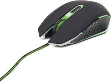 Gembird Gembird MUSG-001-G USB 2400DPI Ambidextro Negro, V Gembird Gembird MUSG-001-G USB 2400DPI Ambidextro Negro, V
