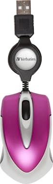 Verbatim Verbatim Go Mini USB Óptico 1000DPI Rosa ratón Verbatim Verbatim Go Mini USB Óptico 1000DPI Rosa ratón