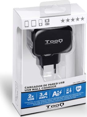 Tooq TooQ TQWC-1S02 Interior Negro cargador de disposit Tooq TooQ TQWC-1S02 Interior Negro cargador de disposit