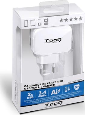 Tooq TooQ TQWC-1S02WT Interior Blanco cargador de dispo Tooq TooQ TQWC-1S02WT Interior Blanco cargador de dispo