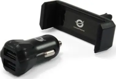 Conceptronic Conceptronic CUSBCAR2AKIT Auto Negro cargador de d Conceptronic Conceptronic CUSBCAR2AKIT Auto Negro cargador de d