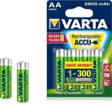 Varta Varta Accu AA 2600 mAh Níquel metal hidruro 2600mA Varta Varta Accu AA 2600 mAh Níquel metal hidruro 2600mA