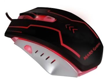 Mars Gaming Mars Gaming MM2 Óptico 5000DPI Ambidextro Negro, P Mars Gaming Mars Gaming MM2 Óptico 5000DPI Ambidextro Negro, P