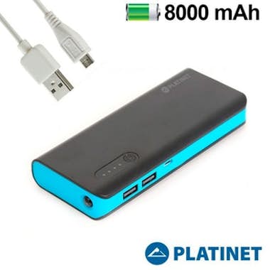 Platinet Platinet PMPB80BBL 8000mAh Negro, Azul batería ext Platinet Platinet PMPB80BBL 8000mAh Negro, Azul batería ext