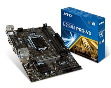 MSI MSI B250M PRO-VD Intel® B250 LGA 1151 (Zócalo H4) MSI MSI B250M PRO-VD Intel® B250 LGA 1151 (Zócalo H4)