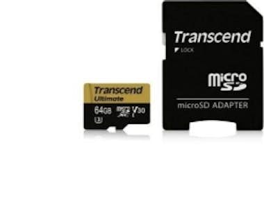 Transcend Transcend TS64GUSDU3M 64GB MicroSDXC UHS-I Clase 1 Transcend Transcend TS64GUSDU3M 64GB MicroSDXC UHS-I Clase 1