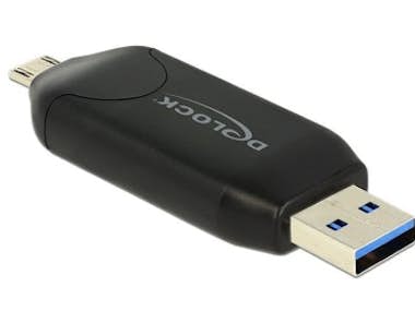 Delock DeLOCK 91734 USB/Micro-USB Negro lector de tarjeta Delock DeLOCK 91734 USB/Micro-USB Negro lector de tarjeta