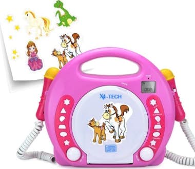 Generica X4-TECH Bobby Joey CD/SD/USB Pink Portable CD play Generica X4-TECH Bobby Joey CD/SD/USB Pink Portable CD play