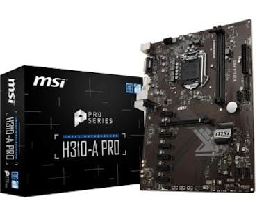 MSI MSI H310-A PRO Intel H310 Express LGA 1151 (Zócalo MSI MSI H310-A PRO Intel H310 Express LGA 1151 (Zócalo