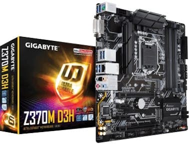 Gigabyte Gigabyte Z370M D3H Intel® Z370 LGA 1151 (Zócalo H4 Gigabyte Gigabyte Z370M D3H Intel® Z370 LGA 1151 (Zócalo H4