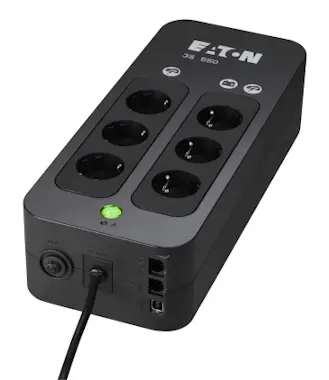 Eaton Eaton 3S 550 DIN 550VA 6AC outlet(s) Mini Tower Ne Eaton Eaton 3S 550 DIN 550VA 6AC outlet(s) Mini Tower Ne