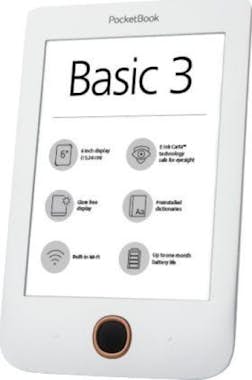 PocketBook Pocketbook Basic 3 8GB Wifi Negro, Blanco lectore PocketBook Pocketbook Basic 3 8GB Wifi Negro, Blanco lectore