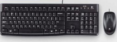 Logitech Logitech MK120 USB QWERTY Portugués Negro Logitech Logitech MK120 USB QWERTY Portugués Negro