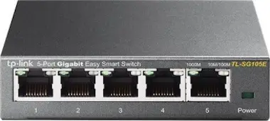 TP-Link TP-LINK TL-SG105E L2 Gigabit Ethernet (10/100/1000 TP-Link TP-LINK TL-SG105E L2 Gigabit Ethernet (10/100/1000