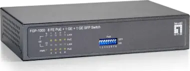 Level One LevelOne Switch Fast Ethernet PoE de 10 puertos, 1 Level One LevelOne Switch Fast Ethernet PoE de 10 puertos, 1