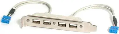 StarTech.com StarTech.com Cabezal Bracket de 4 puertos USB 2.0 StarTech.com StarTech.com Cabezal Bracket de 4 puertos USB 2.0