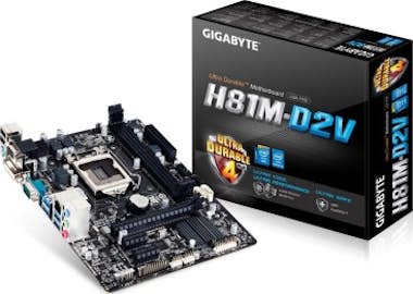 Gigabyte Gigabyte GA-H81M-D2V Intel H81 LGA 1150 (Zócalo H3 Gigabyte Gigabyte GA-H81M-D2V Intel H81 LGA 1150 (Zócalo H3