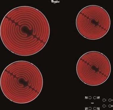 Whirlpool Whirlpool AKT 8090/NE Integrado Cerámico Negro hob Whirlpool Whirlpool AKT 8090/NE Integrado Cerámico Negro hob