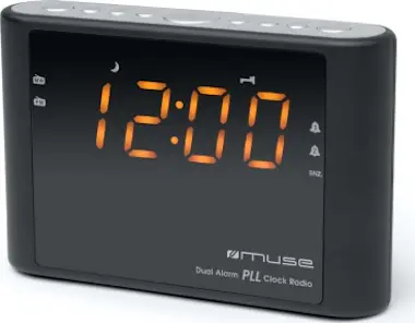 Muse Muse M-175 CR Reloj Digital Negro radio Muse Muse M-175 CR Reloj Digital Negro radio