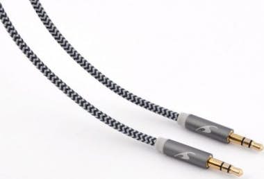 Bluestork Bluestork TRENDY-AUX-M 1.2m 3.5mm 3.5mm Gris cable Bluestork Bluestork TRENDY-AUX-M 1.2m 3.5mm 3.5mm Gris cable