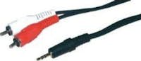 MCL MCL MC720-2.5M 2.5m 2 x RCA Negro cable de audio
