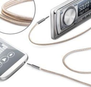 Celly Celly LINEIN35TEXGD 3.5mm 3.5mm Oro cable de audio Celly Celly LINEIN35TEXGD 3.5mm 3.5mm Oro cable de audio