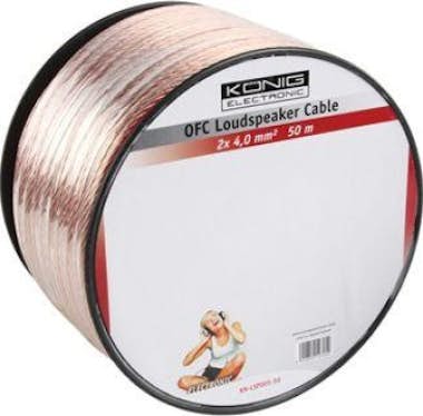 König König OFC 50m Transparente cable de audio König König OFC 50m Transparente cable de audio