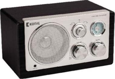 König König HAV-TR1100 Portátil Analógica Negro radio König König HAV-TR1100 Portátil Analógica Negro radio