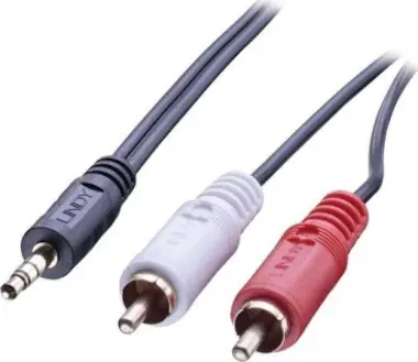 Lindy Lindy 35682 3m 2 x RCA 3.5mm Negro cable de audio Lindy Lindy 35682 3m 2 x RCA 3.5mm Negro cable de audio