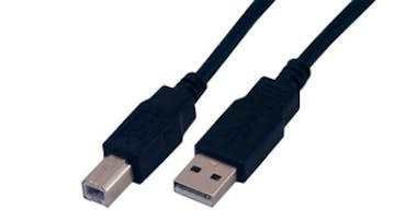 MCL MCL 3m USB2.0 A/B 3m USB A USB B Macho Macho Negro