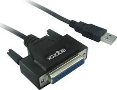 Approx Approx appC26 USB 2.0 DB25 Negro adaptador de cabl Approx Approx appC26 USB 2.0 DB25 Negro adaptador de cabl