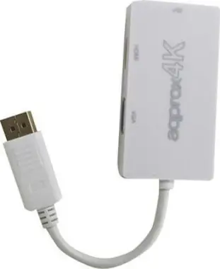 Approx Approx appC37 Display Port HDMI, DVI, VGA Blanco a Approx Approx appC37 Display Port HDMI, DVI, VGA Blanco a