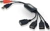 Conceptronic Conceptronic CFLEXHUB 2x USB A Male 3x USB A Femal Conceptronic Conceptronic CFLEXHUB 2x USB A Male 3x USB A Femal