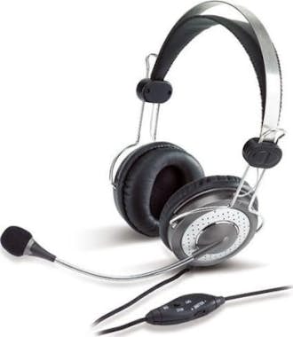 Genius Genius HS-04SU Binaural Diadema Plata auricular co Genius Genius HS-04SU Binaural Diadema Plata auricular co