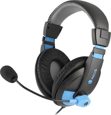 NGS NGS MSX9 Pro Binaural Diadema Negro, Azul auricula NGS NGS MSX9 Pro Binaural Diadema Negro, Azul auricula