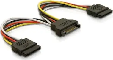 Delock DeLOCK Cable Power SATA 15pin > 2x SATA HDD – stra Delock DeLOCK Cable Power SATA 15pin > 2x SATA HDD – stra