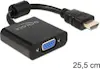 Delock DeLOCK 65512 HDMI-A VGA Negro adaptador de cable Delock DeLOCK 65512 HDMI-A VGA Negro adaptador de cable
