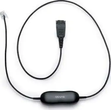 Jabra Jabra GN1216 RJ 9 Male QD Male Negro adaptador de Jabra Jabra GN1216 RJ 9 Male QD Male Negro adaptador de