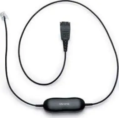 Jabra Jabra GN1216 RJ 9 Male QD Male Negro adaptador de Jabra Jabra GN1216 RJ 9 Male QD Male Negro adaptador de