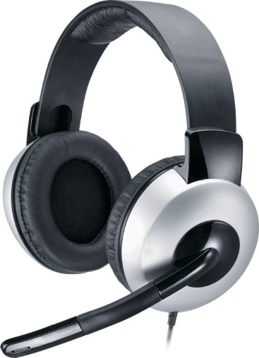 genius hs-05a binaural diadema negro plata auricu
