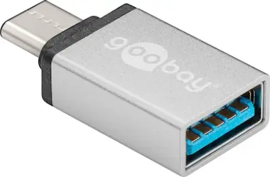 GooBay Goobay 56620 USB C USB A Plata adaptador de cable GooBay Goobay 56620 USB C USB A Plata adaptador de cable