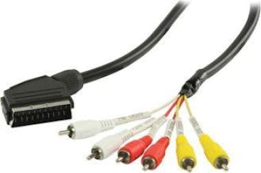 Valueline Valueline SCART/6x RCA, 2m 2m SCART (21-pin) Negro Valueline Valueline SCART/6x RCA, 2m 2m SCART (21-pin) Negro