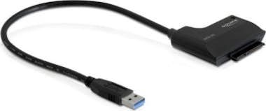 Delock DeLOCK 61882 USB 3.0 SATA Negro adaptador de cable Delock DeLOCK 61882 USB 3.0 SATA Negro adaptador de cable