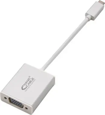 Nanocable Nanocable Conversor USB-C a VGA. USB-C/M-VGA/H, Al Nanocable Nanocable Conversor USB-C a VGA. USB-C/M-VGA/H, Al